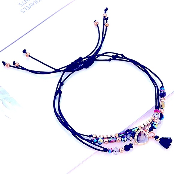 NEW Deep Blue 3Pc Friendship Bracelet Set - Picture 4 of 6